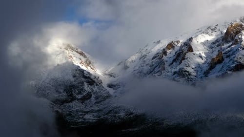Clouds Over the Snowy Mountains