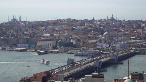 Istanbul Turkey November 2022 Great View of Istanbul From