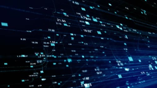 Plano de fundo de dados digitais