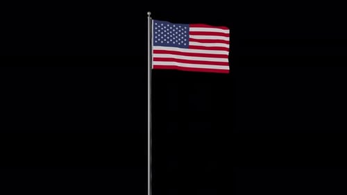 Usa Small Flag Pole Loops With Alpha