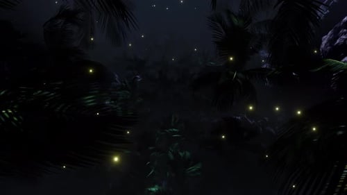 Summer Palm Tree On The Beach 02 4K