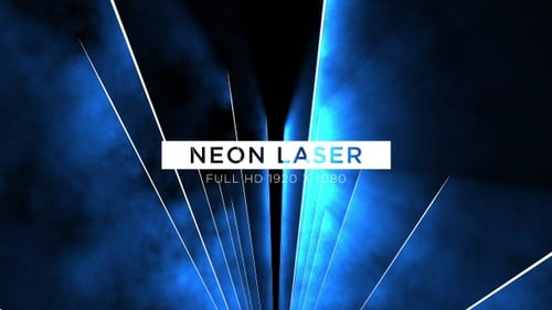 Dynamic Neon Laser Light Beams Tunnel Animation