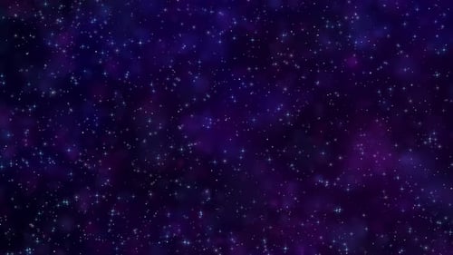 Blue Nebula Stars Field Travel Motion Loop Background
