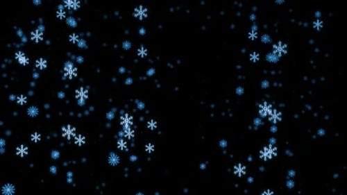 Loopbarer Schneefall in der Nacht
