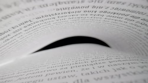 Close Up of Open Book Pages