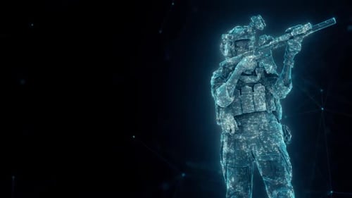 Pistolet de visée de soldat numérique