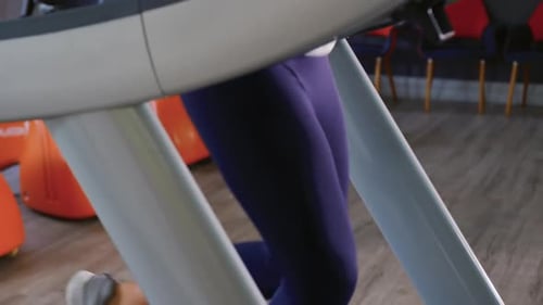 Runner on treadmill