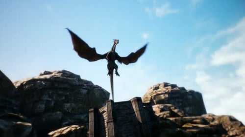 Dragon on the Castle