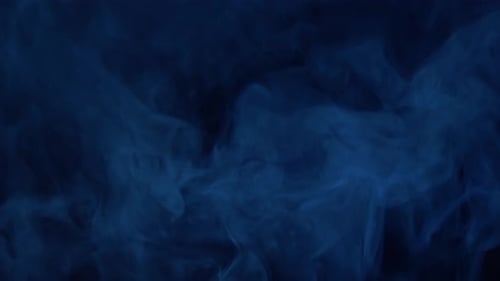 Abstract Blue Smoke Gently Billowing Background
