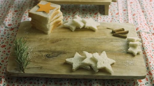 Cut Star Bread for Toast
