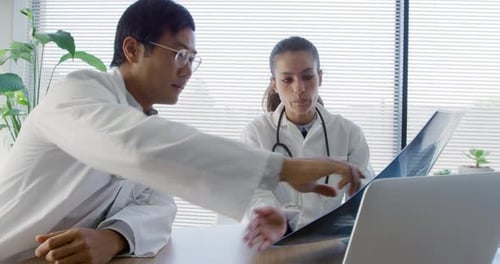 Medical professionals at work