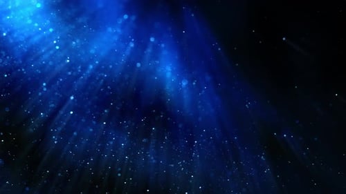 Under Deep Sea Water Moving Particular Cloud Dust with Fractal Particle Abstract Background