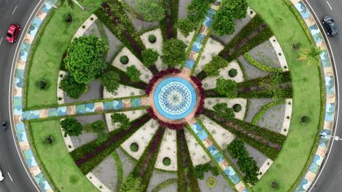 Letters Roundabout at downtown Manaus Brazil. Manaus Amazonas.