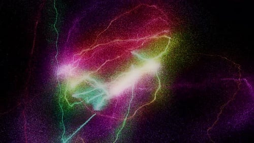 Bunte Partikel Lichtstreifen Galaxy Loop
