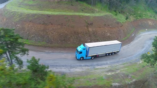 Truck On Muddy Mountain Road 2
