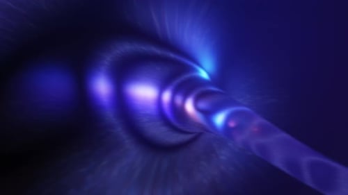 Voyage interstellaire SciFi à travers un trou de ver dans l'espace
