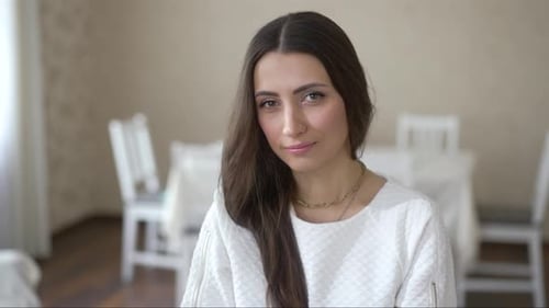 Portrait of Attractive Young Woman