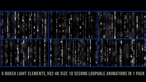 Vertical Bokeh Lights Element Pack V02