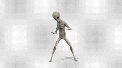 3D Animated Dancing Alien Character Loop