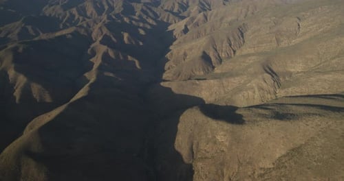 Desert Mountains Aerial Landscape in the Daytime
