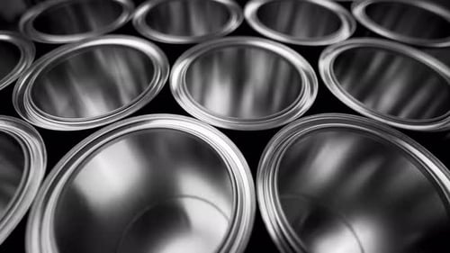 Open Metal Tin Can. Wiring Slider. Abstract