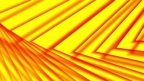 Dynamic Abstract Yellow Orange Geometric Lines Background Loop