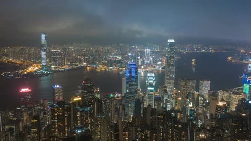 Hongkong City Night Light