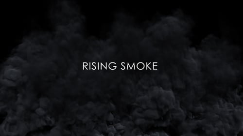 Rising Dark Volumetric Smoke Cloud Background