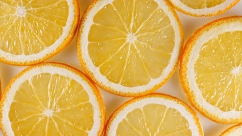 Vibrant Sliced Oranges in Close-up