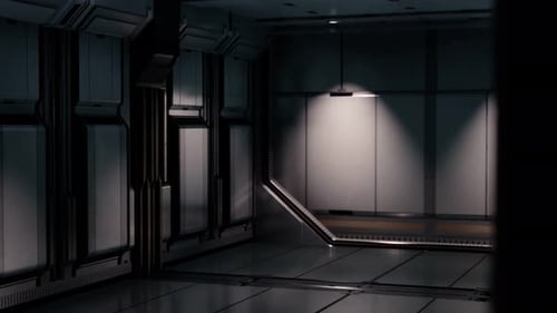 Futuristic Sci-Fi Corridor Flythrough Animation