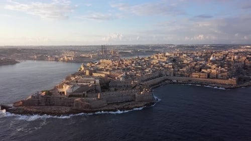 Vista aérea de La Valeta, Malta