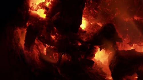 Wood And Coal Fire Magma Colors 2