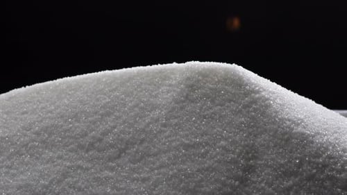 Berg der weißen Zuckerkörner