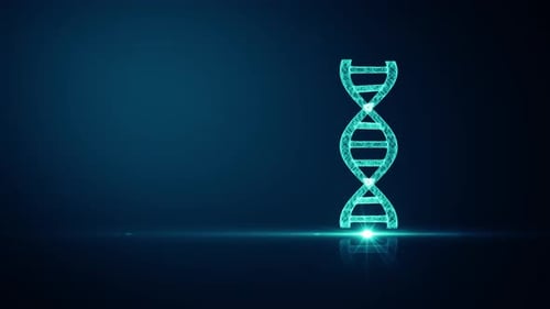 Digital DNA Double Helix Science Background Loop