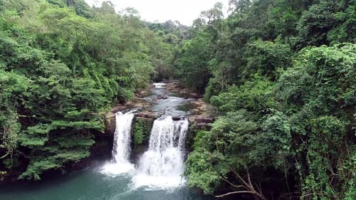 Cascade dans la jungle