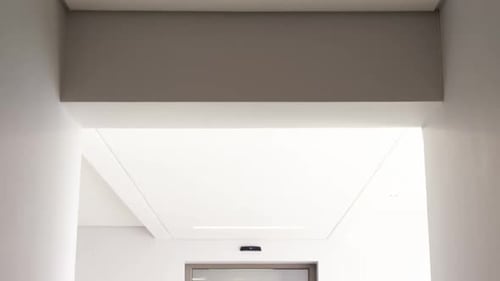 Empty wheelchair in the passageway