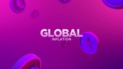 3D Falling Currency Coins Animation for Global Financial Business