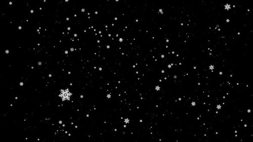 Animated Falling Snowflakes for Winter Holiday Projects