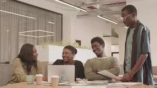 Office Workers Working in Team