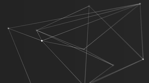 Digital generated video of geometric line