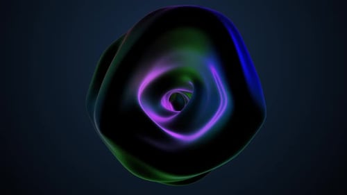 Leuchtender Ball aus Neonlicht.