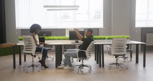 Office Team Celebrates Colleague Success