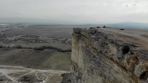 Aerial View of White Rock Crimean Peninsula