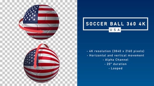 Soccer Ball 360Âş 4K - USA