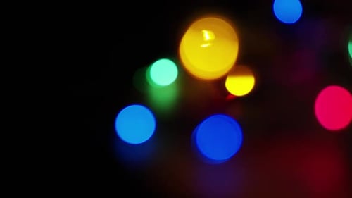 Cinematic moving bokeh stock footage clip - BOKEH 004