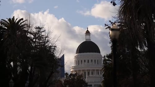 The state capitol building in Sacramento.
