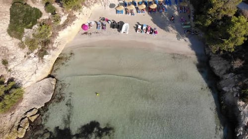 mar mediterrâneo com drone