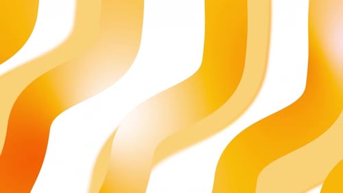 Dynamic Fluid Orange Wavy Lines Abstract Background Animation