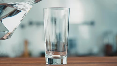 Effervescent Tablet Dissolving in Water