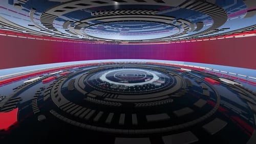 Подиум круглый для демонстрации продукта. Концепция будущего и инноваций